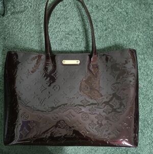 Louis Vuitton Vernis Patent Tote - Burgundy